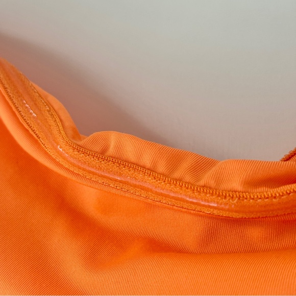 NWOT | THATSSOFETCH ORANGE STRAPLESS STRETCH RUCHED AVEDA MINI DRESS SIZE 6 - Picture 5 of 7